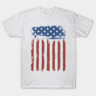 USA American retro vintage grunge flag T-Shirt